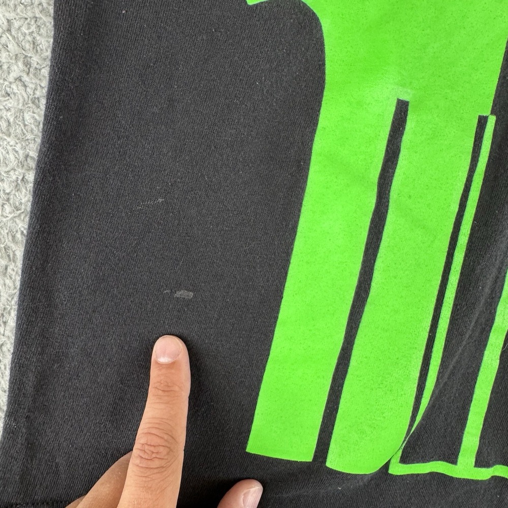 The Punisher Shirt Small Marvel Comics Green Mad Engine Green Short‎ Sleeve Y2K - Picture 3 of 10
